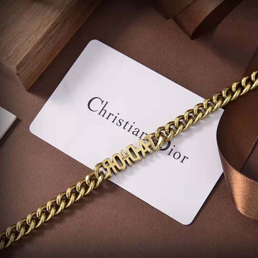 Dior Women J Adior Bracelet Antique Gold-Finish Metal - image 6