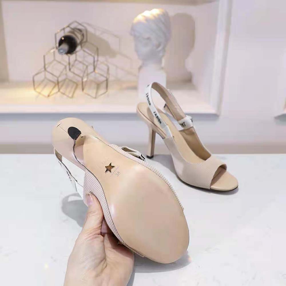 Dior Women J’adior Heeled Sandal Nude Technical Fabric in 8.5cm Heel - image 6
