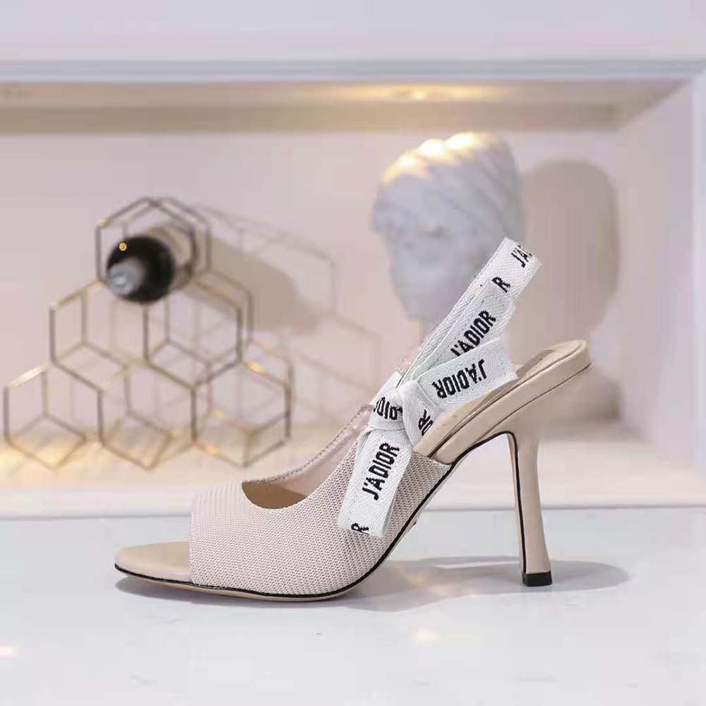 Dior Women J’adior Heeled Sandal Nude Technical Fabric in 8.5cm Heel - image 7
