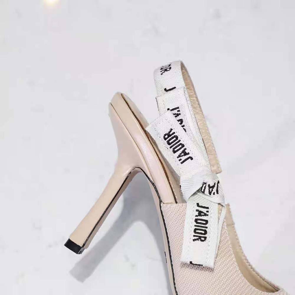 Dior Women J’adior Heeled Sandal Nude Technical Fabric in 8.5cm Heel - image 9