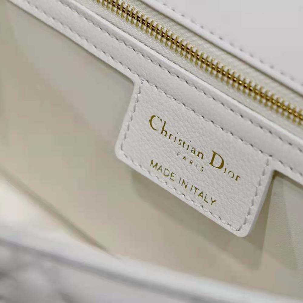 Dior Women Large Dior Caro Bag Lvory Supple Cannage Calfskin - image 9
