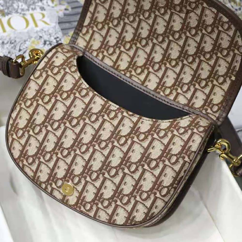 Dior Women Medium Dior Bobby Bag Brown Dior Oblique Jacquard - image 6