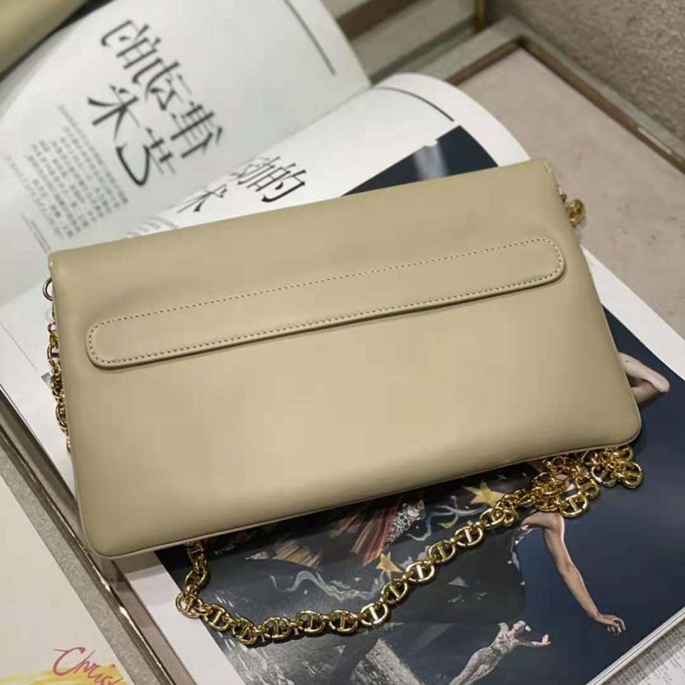 Dior Women Medium Diordouble Bag Smooth Calfskin-Beige - image 4