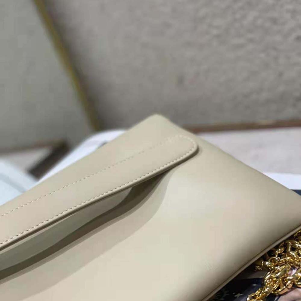 Dior Women Medium Diordouble Bag Smooth Calfskin-Beige - image 9