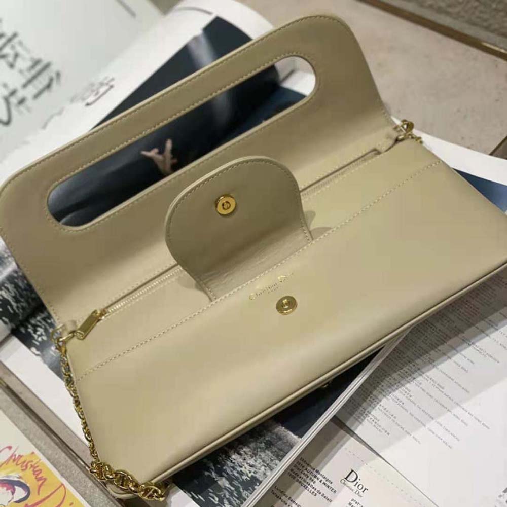 Dior Women Medium Diordouble Bag Smooth Calfskin-Beige - image 5