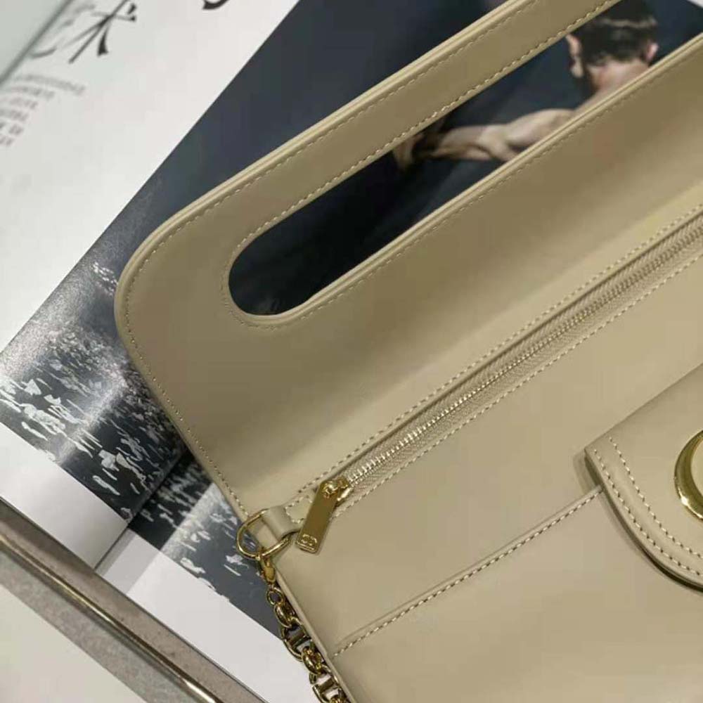 Dior Women Medium Diordouble Bag Smooth Calfskin-Beige - image 7