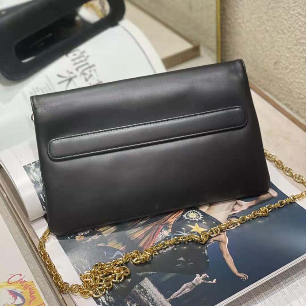 Dior Women Medium Diordouble Bag Smooth Calfskin-Black - image 4