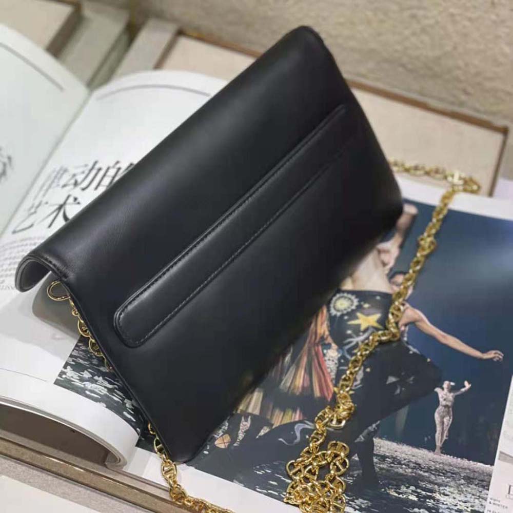 Dior Women Medium Diordouble Bag Smooth Calfskin-Black - image 5