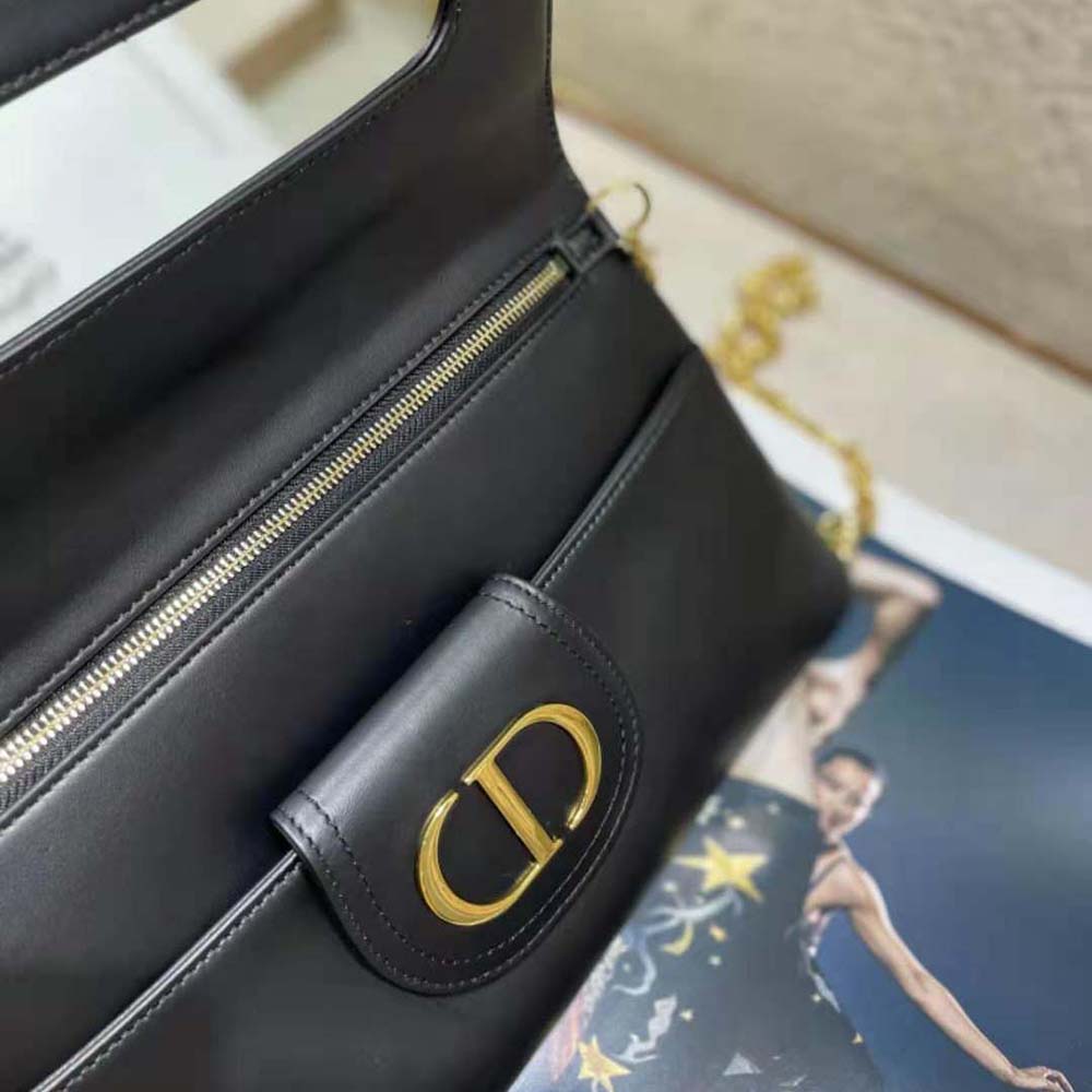 Dior Women Medium Diordouble Bag Smooth Calfskin-Black - image 10