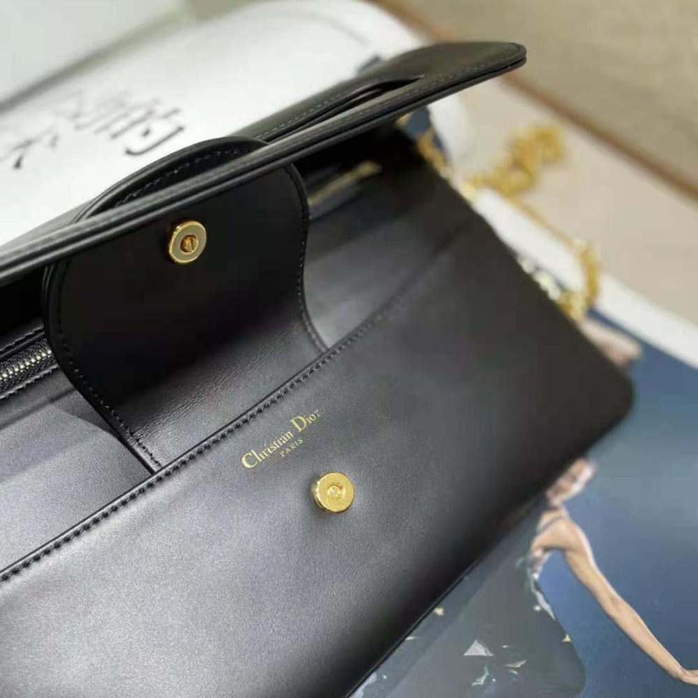 Dior Women Medium Diordouble Bag Smooth Calfskin-Black - image 9
