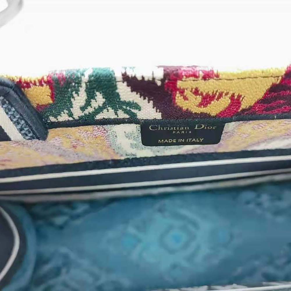 Dior Women Small Dior Book Tote Blue Multicolor Dior Paisley Embroidery - image 10