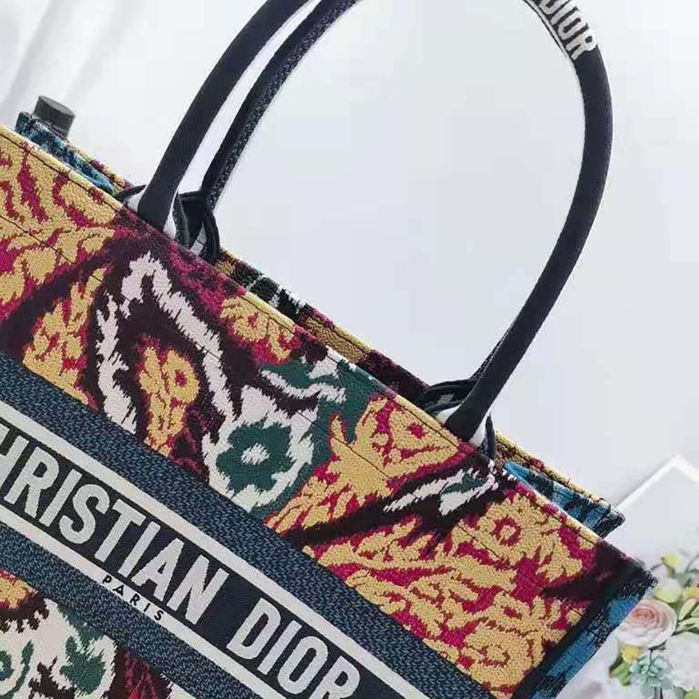 Dior Women Small Dior Book Tote Blue Multicolor Dior Paisley Embroidery - image 9