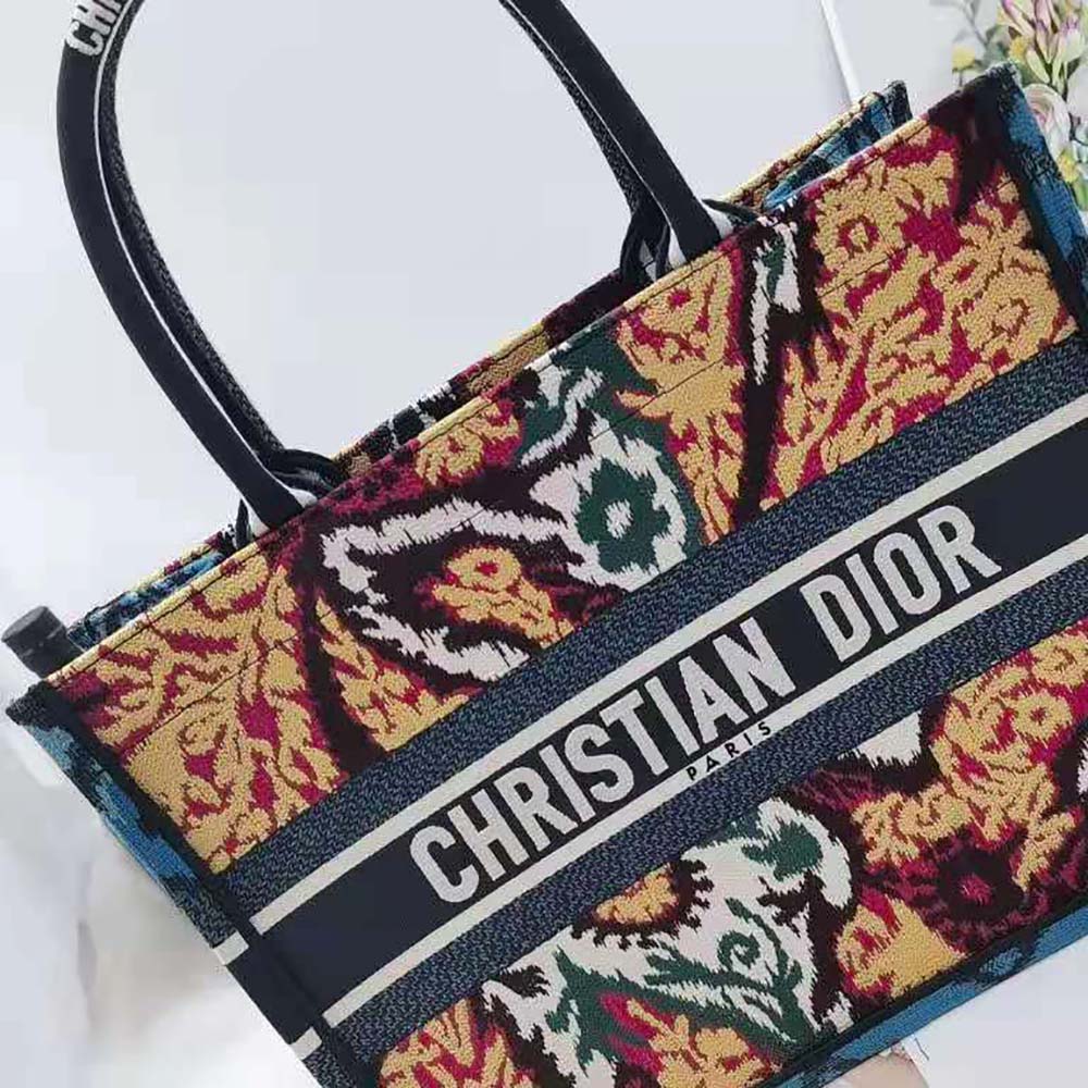 Dior Women Small Dior Book Tote Blue Multicolor Dior Paisley Embroidery - image 7