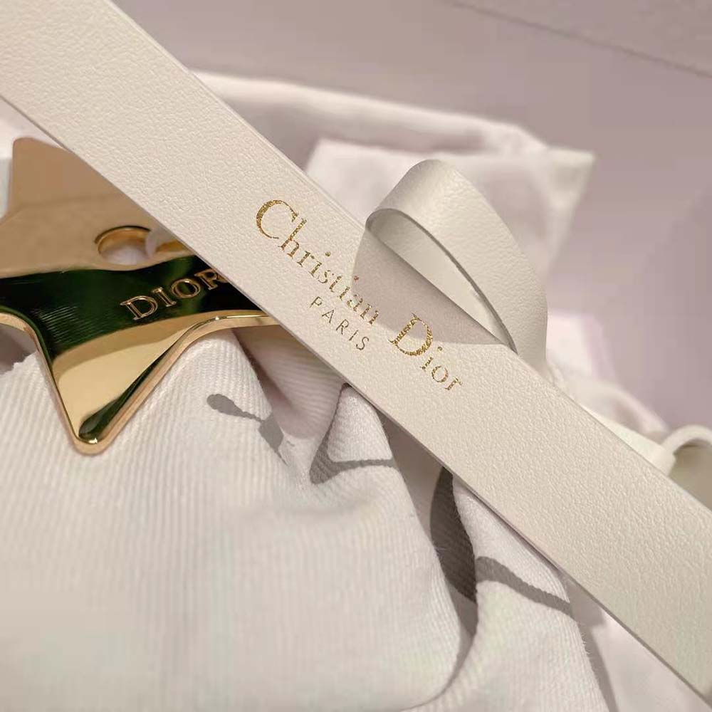 Dior Women Teddy-D Belt Smooth Calfskin-15 MM-White - image 8