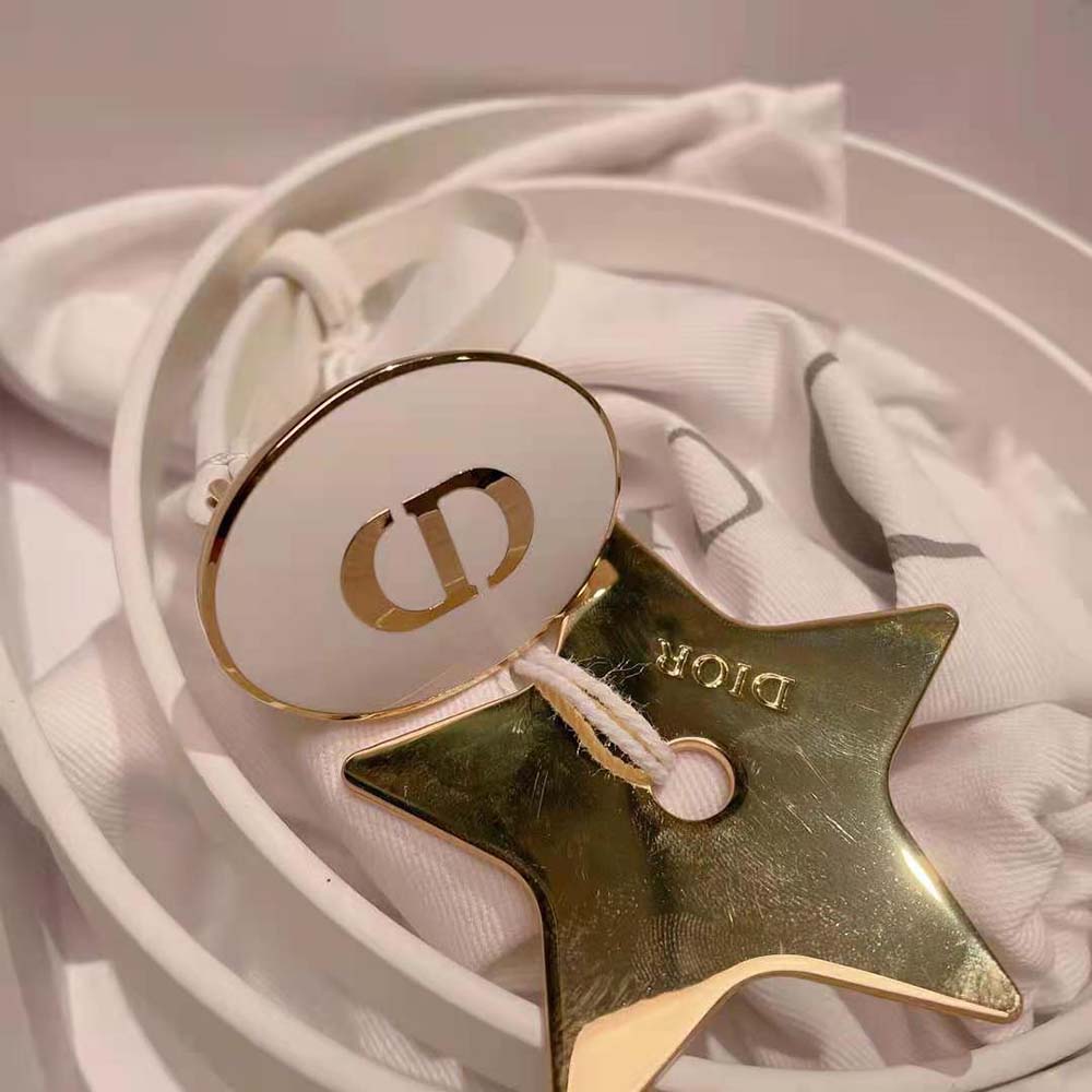 Dior Women Teddy-D Belt Smooth Calfskin-15 MM-White - image 6
