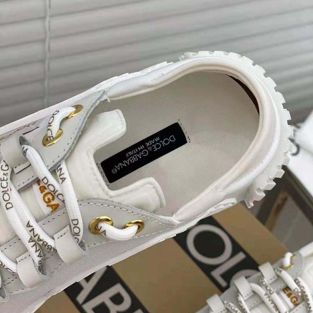 Dolce Gabbana D&G Women Canvas NS1 Slip-on Sneakers-White - image 10