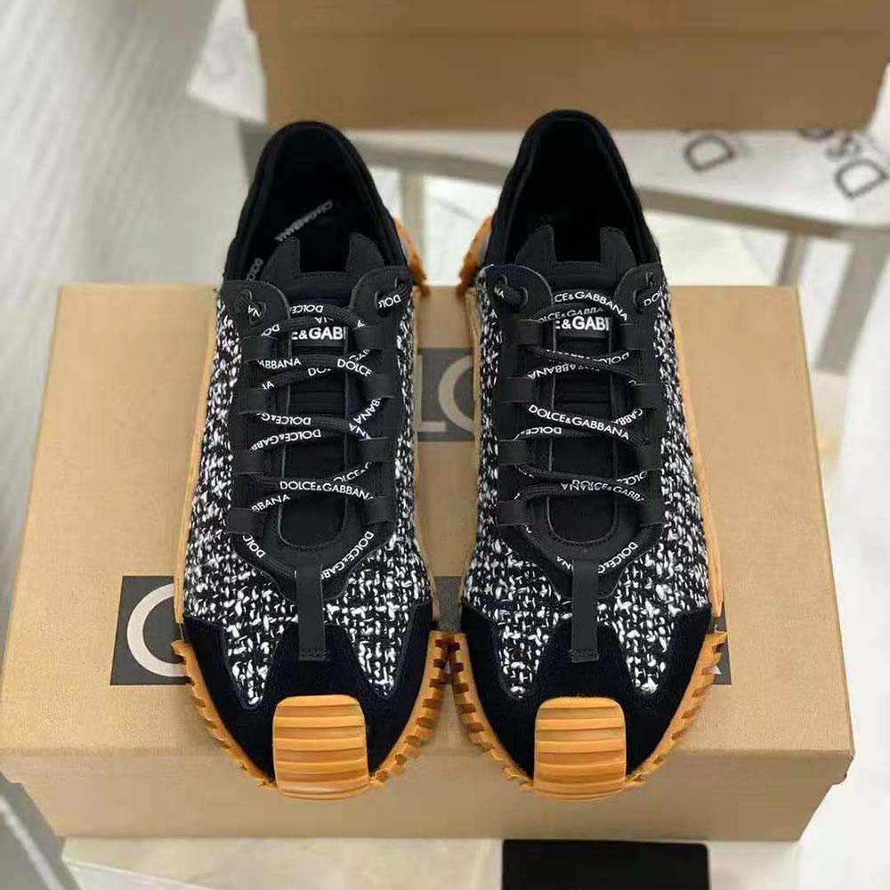Dolce Gabbana D&G Women Mixed-material NS1 Slip-on Sneakers-Black - image 4