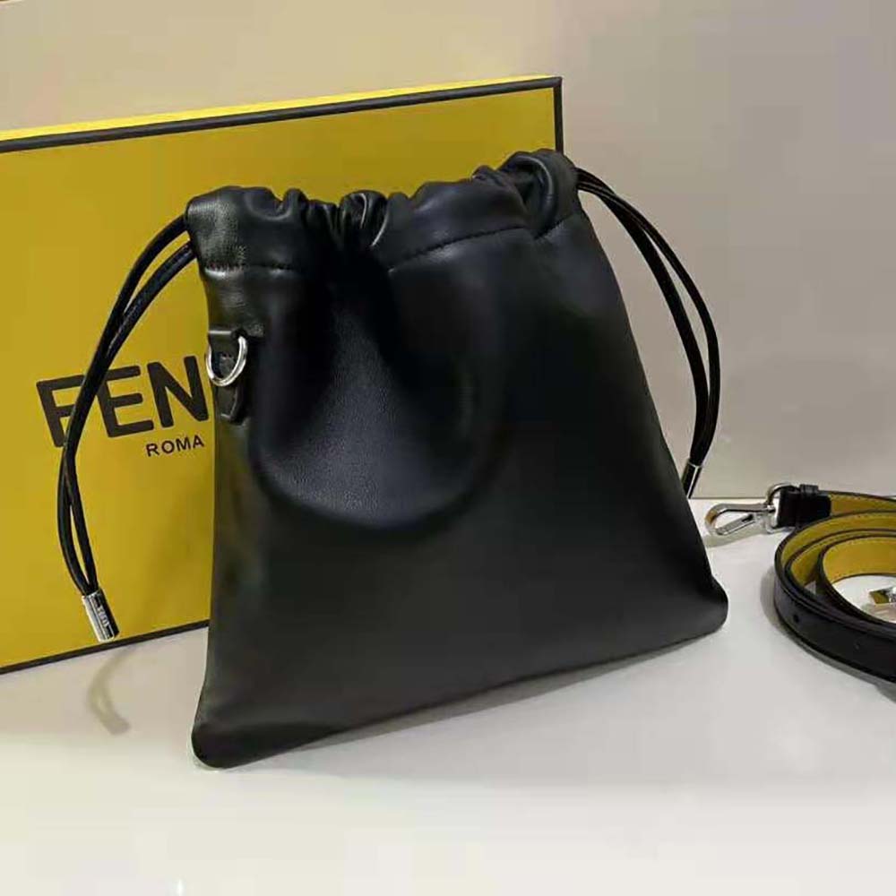 Fendi Men Pack Small Pouch Black Nappa Leather Bag - image 4