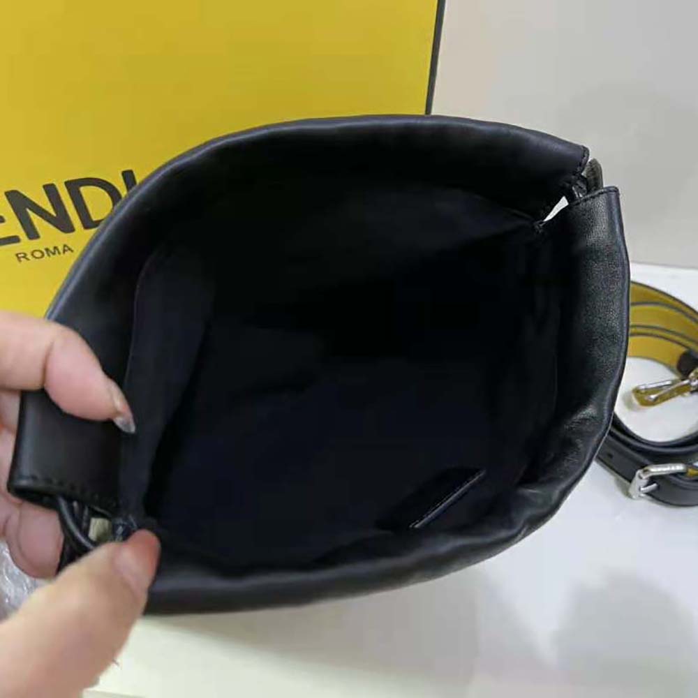 Fendi Men Pack Small Pouch Black Nappa Leather Bag - image 5