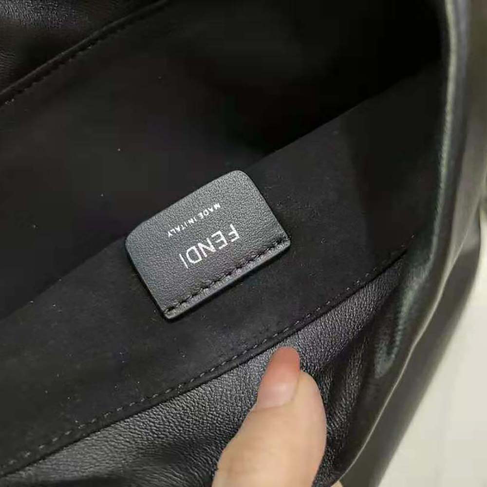 Fendi Men Pack Small Pouch Black Nappa Leather Bag - image 8