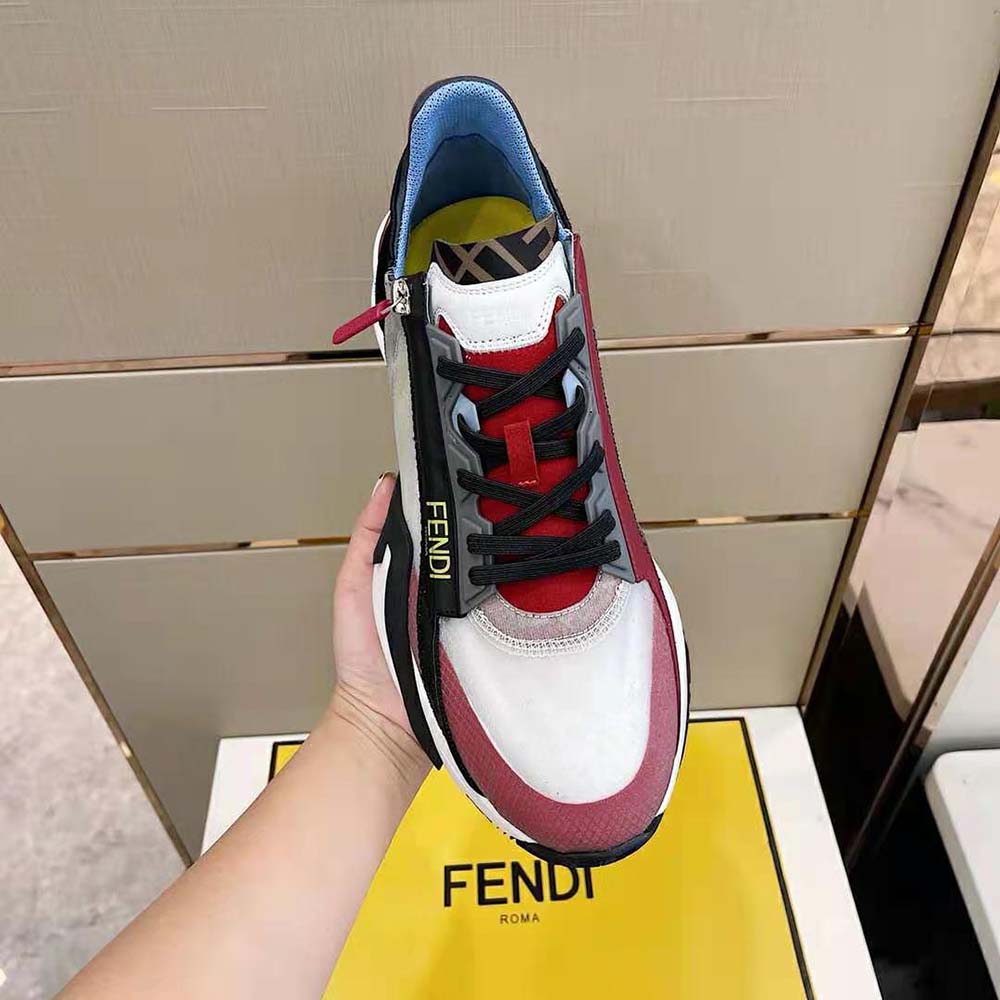 Fendi Unisex Flow Multicolor Nylon Low-Tops - image 7