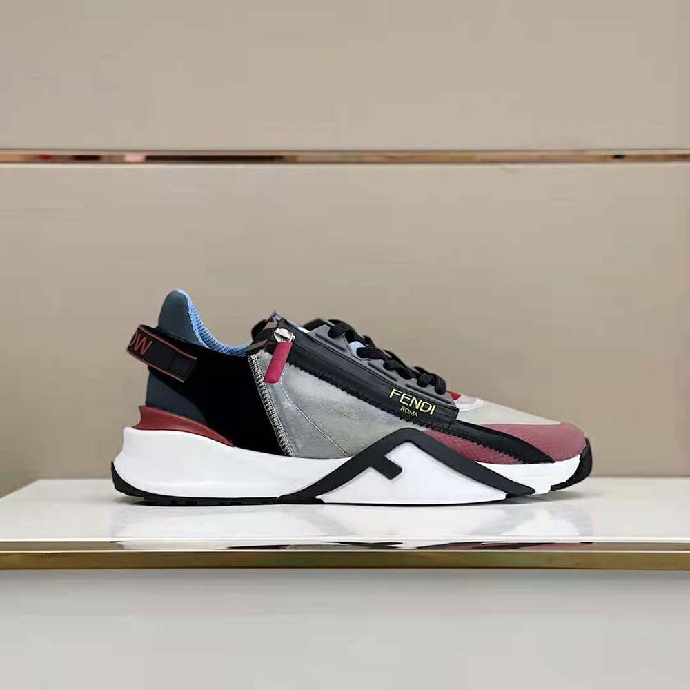 Fendi Unisex Flow Multicolor Nylon Low-Tops - image 5
