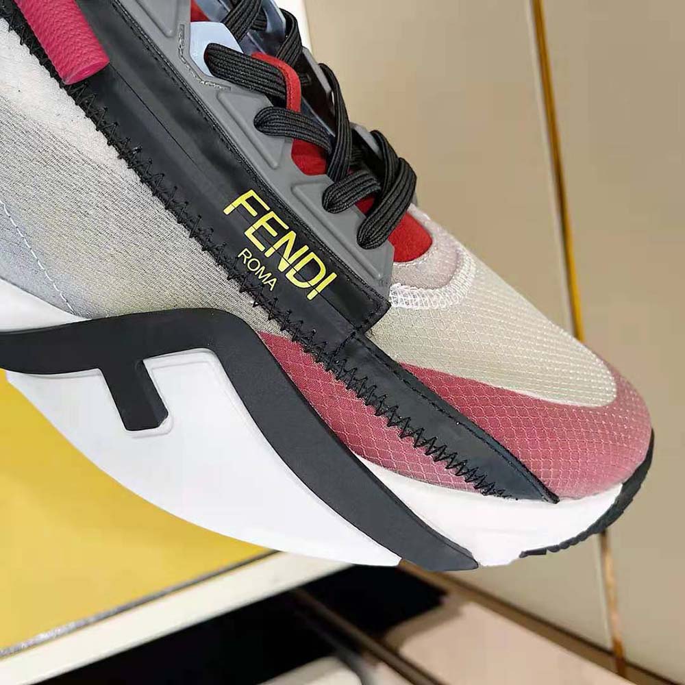 Fendi Unisex Flow Multicolor Nylon Low-Tops - image 10