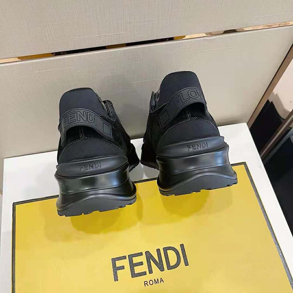 Top view showcasing lace-up closure on Fendi Unisex Shoes Flow