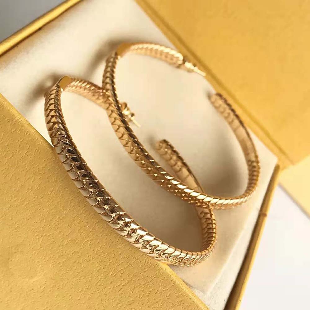 Fendi Women Baguette Large Earrings Gold-Color Earrings - image 4