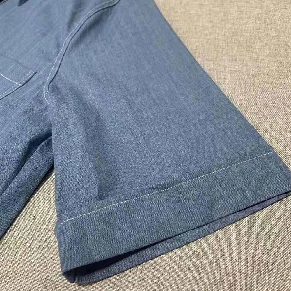 Fendi Women Light Blue Chambray Chirt - image 7
