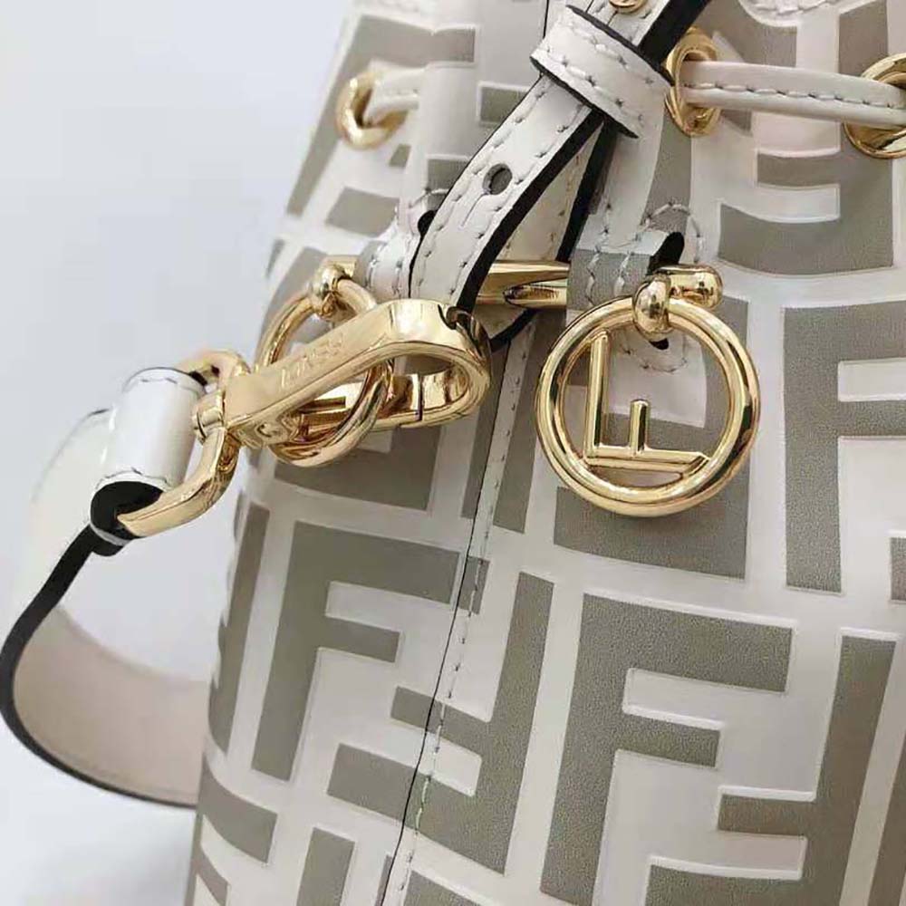 Fendi Women Mon Tresor Beige Leather Mini-Bag - image 7