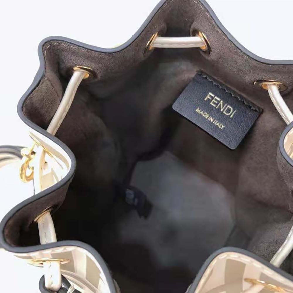 Fendi Women Mon Tresor Beige Leather Mini-Bag - image 4