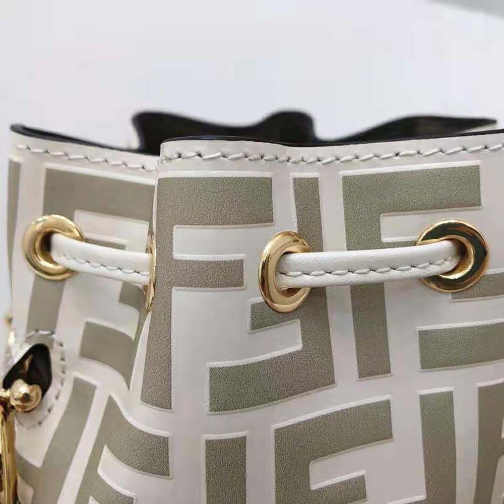 Fendi Women Mon Tresor Beige Leather Mini-Bag - image 5