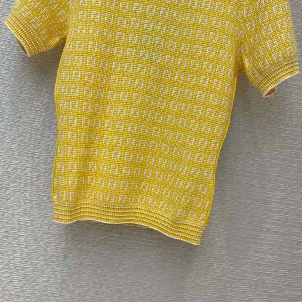 Fendi Women Orange Viscose Sweater - image 6