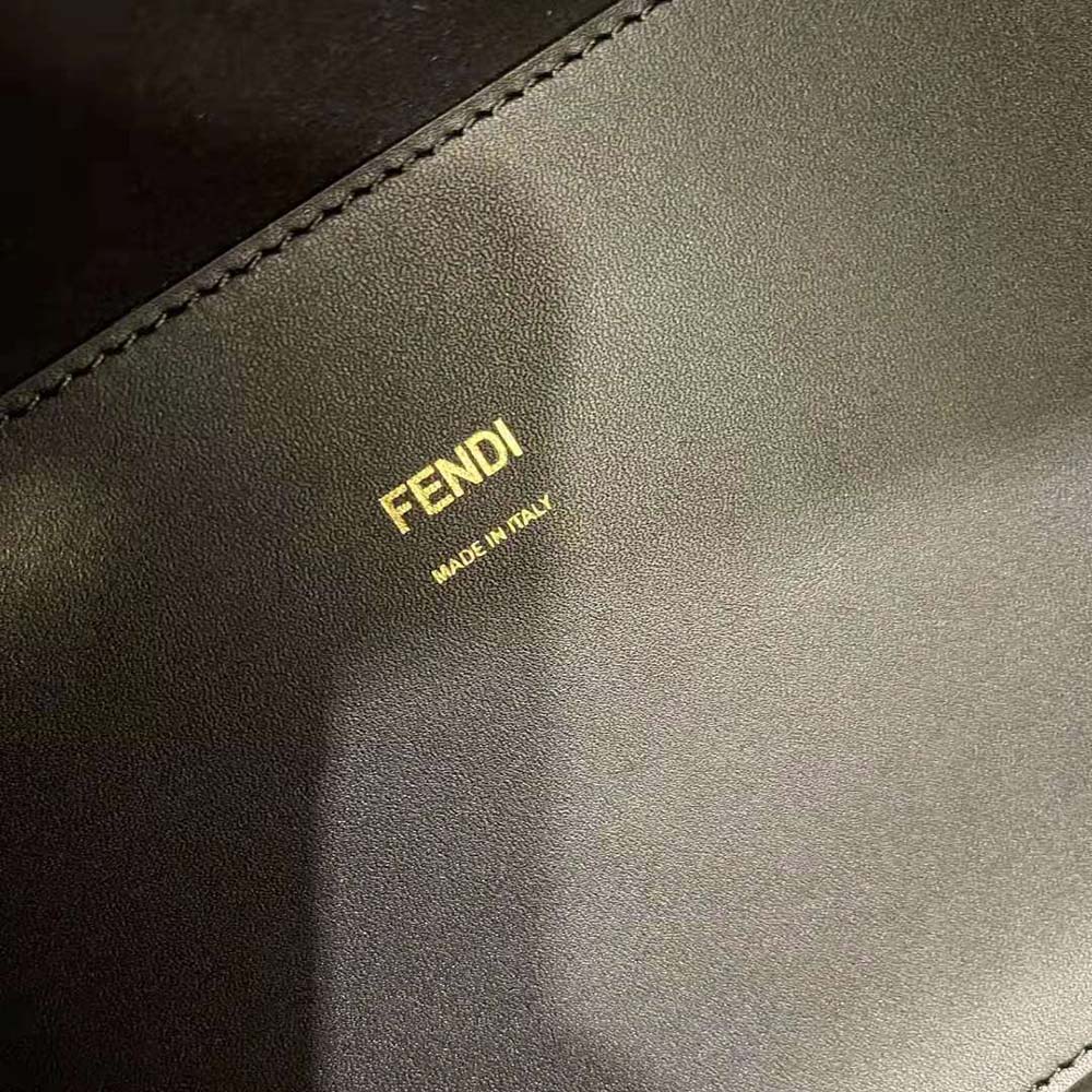 Fendi Women Sunshine Medium Leather Shopper-Black - image 10