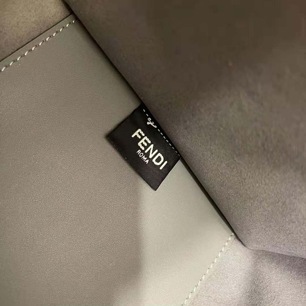 Fendi Women Sunshine Medium Leather Shopper-Silver - image 8
