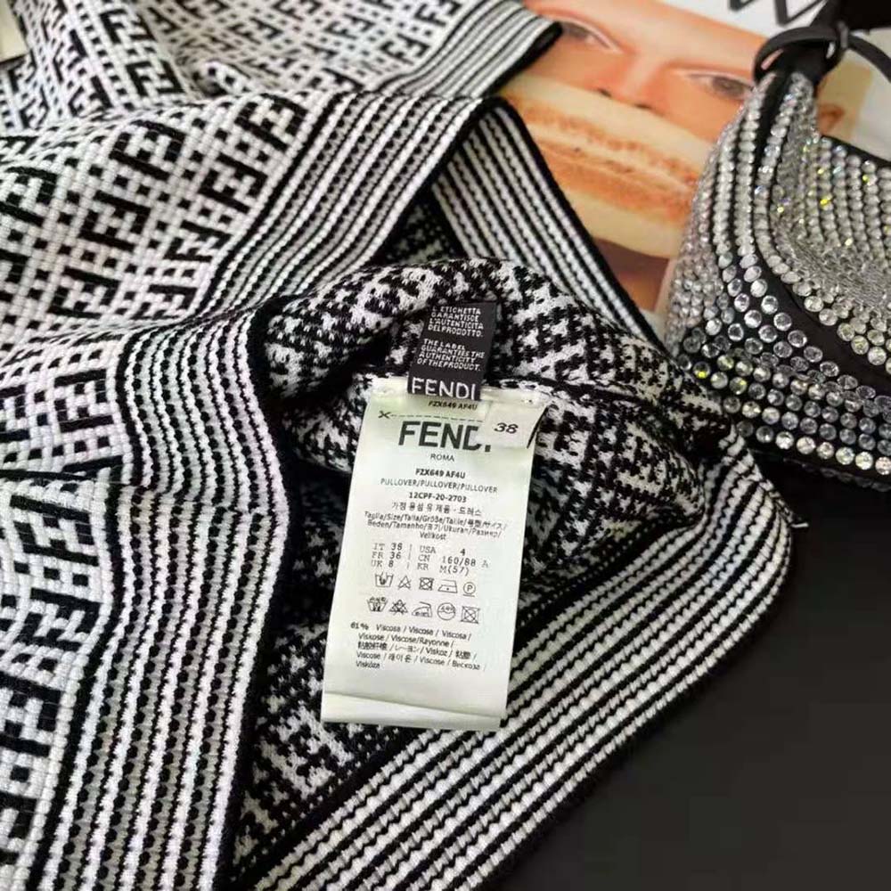 Fendi Women White Viscose Sweater - image 10