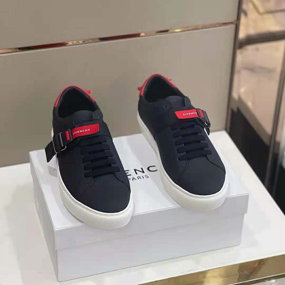 Givenchy Men Sneakers in Leather with Strap-Black - image 4