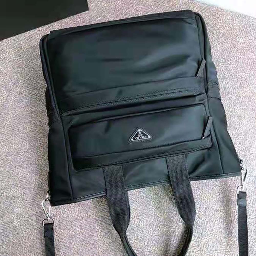 Prada Men Nylon Tote Bag-Black - image 4