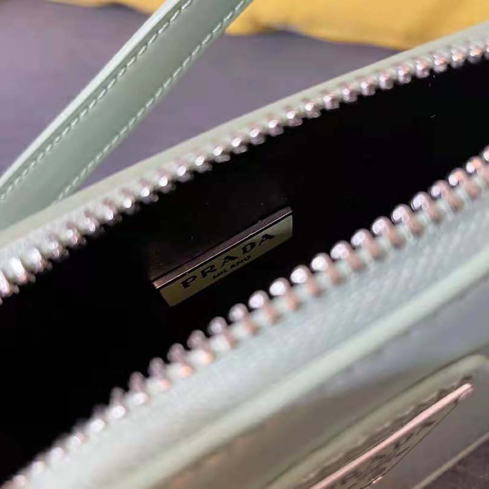 Prada Women Brushed Leather Mini-Bag-Aqua - image 6