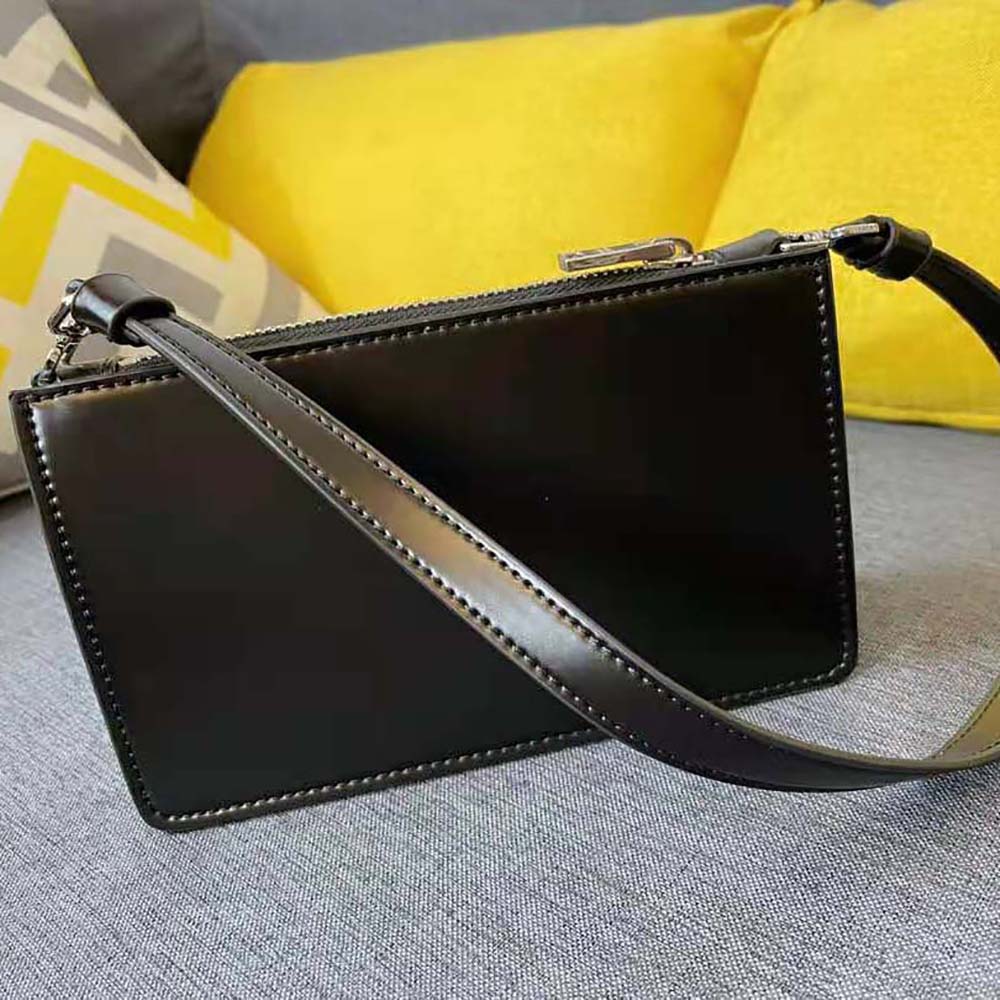 Prada Women Brushed Leather Mini-Bag-Black - image 5