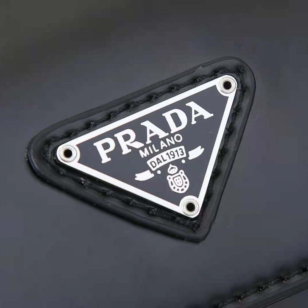 Prada Women Brushed Leather Mini-bag-Black - image 10
