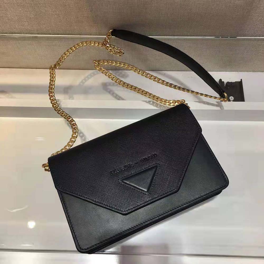 Prada Women Leather Mini-Bag-Black - image 4