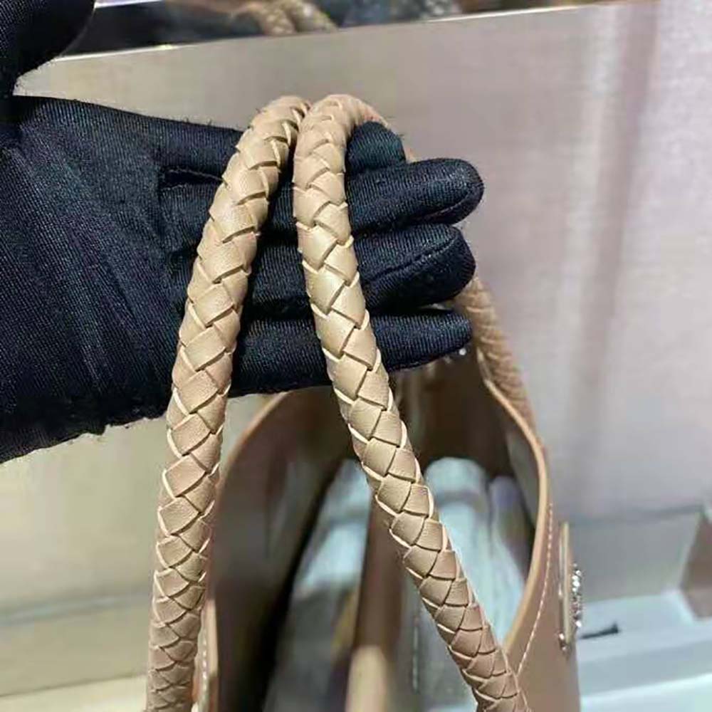 Prada Women Prada Double Medium Leather Handbag-Sandy - image 7