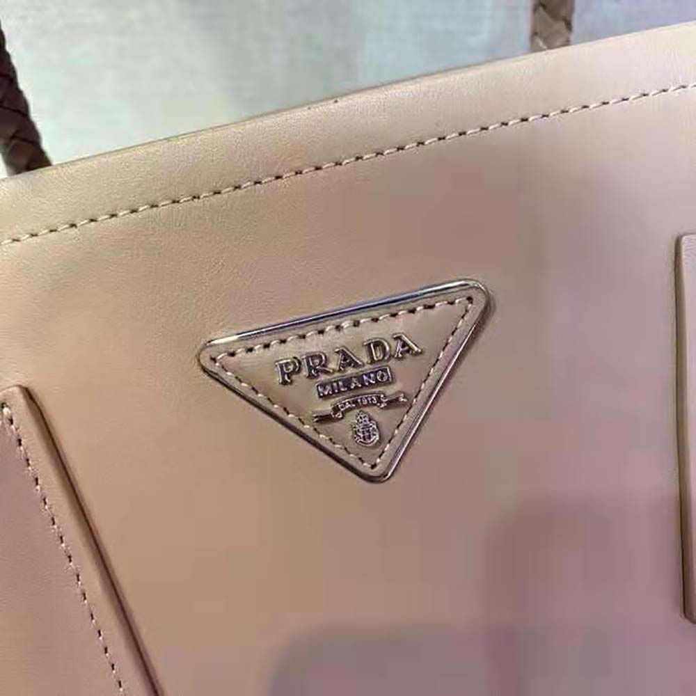 Prada Women Prada Double Medium Leather Handbag-Sandy - image 8