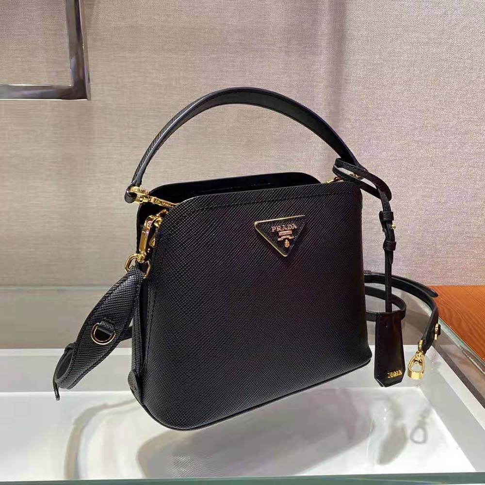Prada Women Prada Matinee Micro Saffiano Leather Bag-Black - image 5