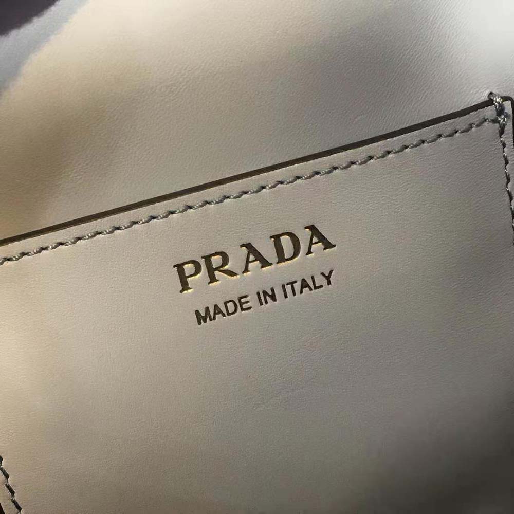 Prada Women Saffiano Leather Bucket Bag-Blue - image 10
