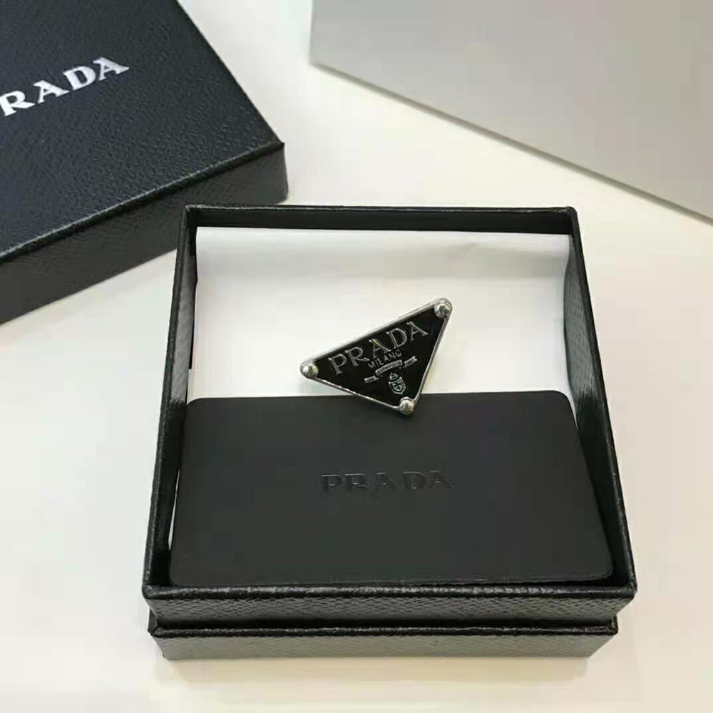 Prada Women Symbole Single Earring-Black - image 6