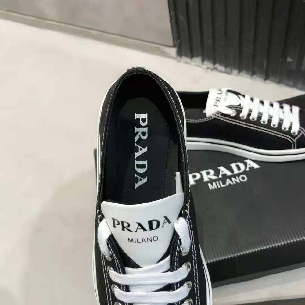 Prada Women Synthesis Sneakers in 25mm Heel-Black - image 9
