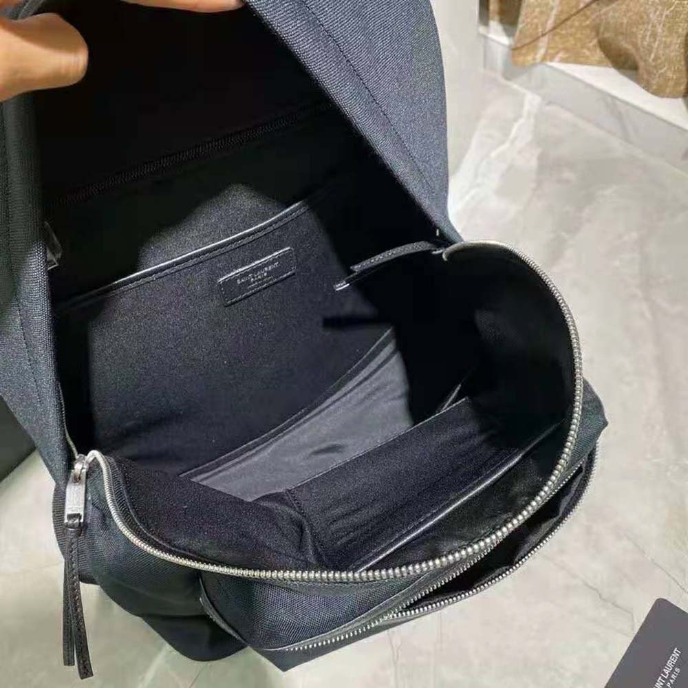 Saint Laurent YSL Women City Mini Backpack in Canvas - image 8